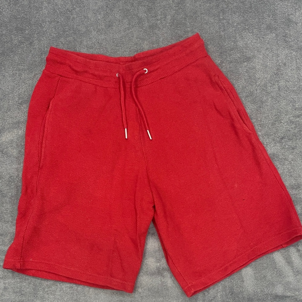 Zara Men's Athletic Red Shorts